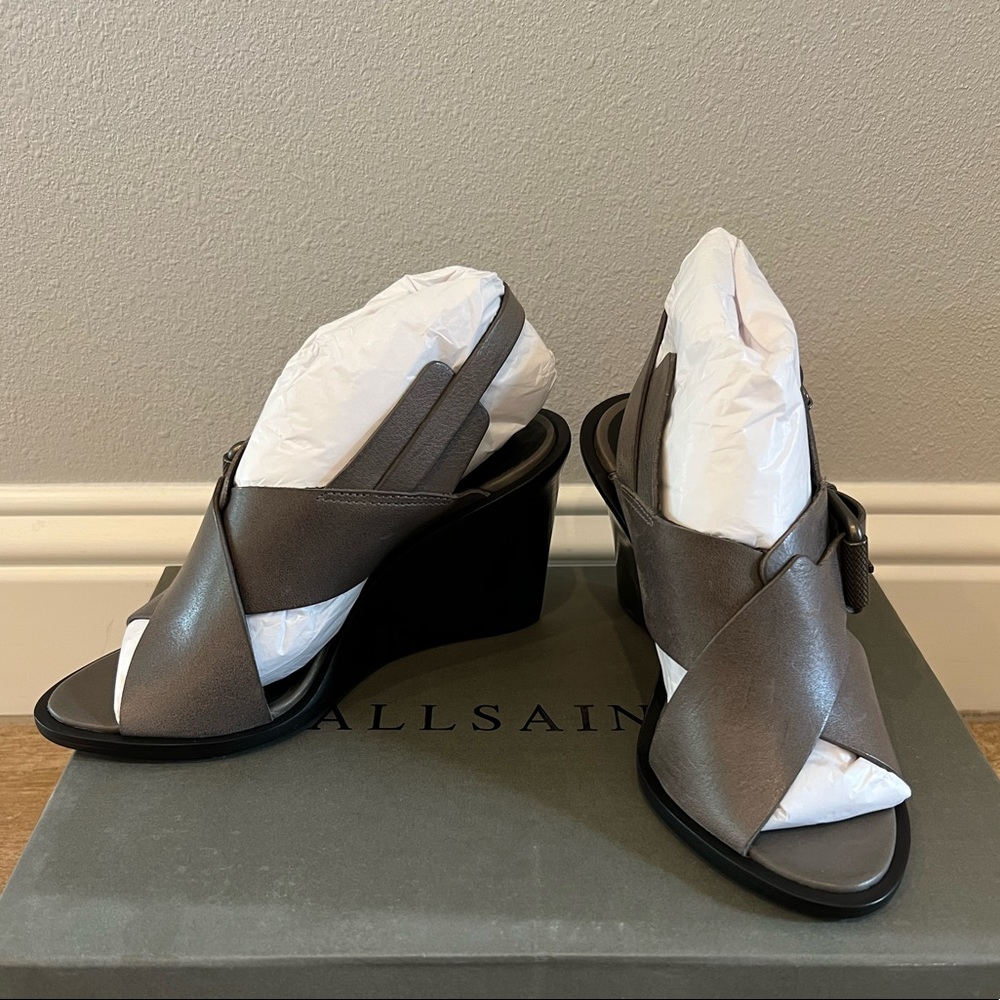 Brand new in box All Saints wedge sandal US5 EU 36
